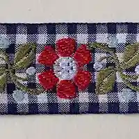 チェック花