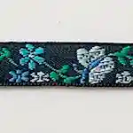 飾り：蝶と花青